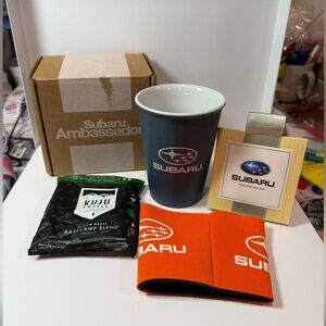 Subaru Ambassador Gift Set Mug Coffee Tea Accessories – NWT / Swag Box